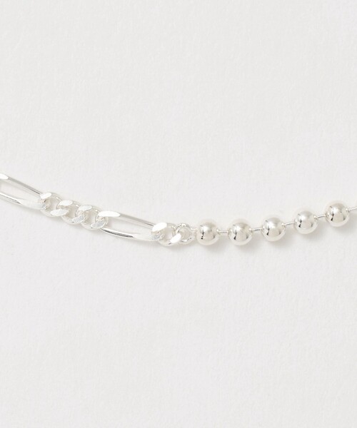 BEAUTY&YOUTH UNITED ARROWS(ビューティーアンドユースユナイテッドアローズ)の「<eoa>パターン スリム チェーン ネックレス(ネックレス・メンズ・シルバー・FREE)」の4枚目の写真