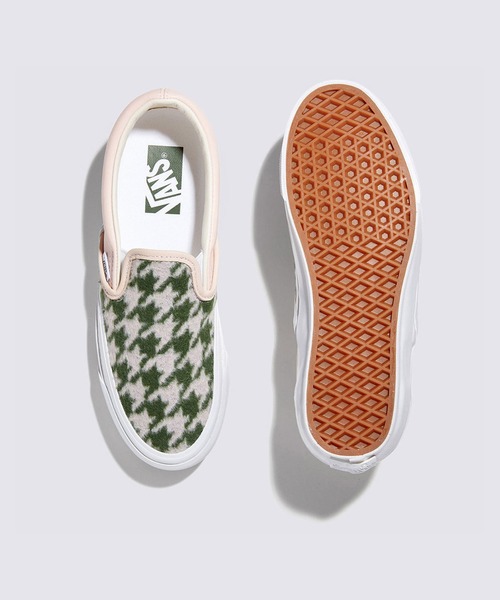 VANS(バンズ)の「VANS PREMIUM スリッポン 98 / Slip-On Reissue 98 LX HOUNDSTO VN000CSEYWC1(スリッポン・メンズ・ピンク・8)」の3枚目の写真