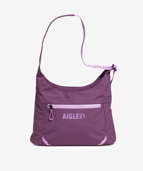AIGLE(エーグル)の「EARTH 撥水 2WAYショルダートートバッグ 10L(ショルダーバッグ・レディース・バイオレット/ブラック・FREE)」の7枚目の写真