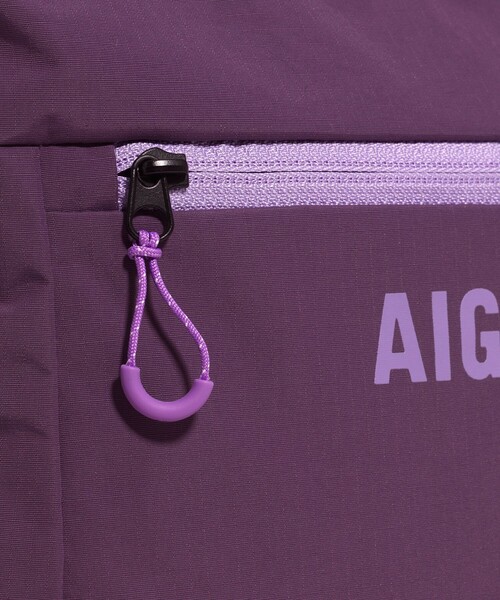AIGLE(エーグル)の「EARTH 撥水 2WAYショルダートートバッグ 10L(ショルダーバッグ・レディース・バイオレット/ブラック・FREE)」の10枚目の写真