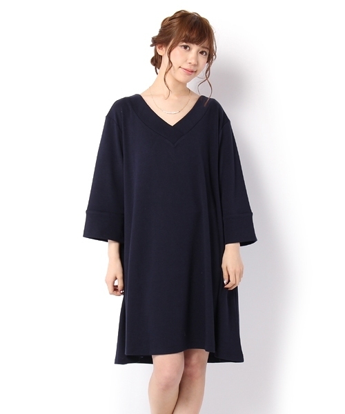 Pageboy ページボーイ の ネックレス付き深vネックワンピース ワンピース Wear