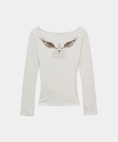ETRE AU SOMMET(エトレオソメ)の「Drape Wing Shirring Long Sleeve (White)(Tシャツ/カットソー・レディース・ホワイト・FREE)」の5枚目の写真