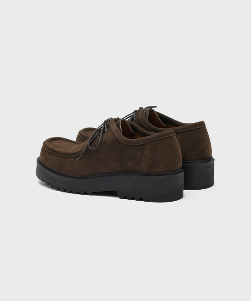 FIRENZE ATELIER（フィレンツェアトリエ）の「[SECOND.A] スエード5CMモックシューズ2NDF3300BS[BROWN]（モカシン/デッキシューズ・メンズ・ブラウン・28cm/24cm/25cm/26cm/27cm）」の8枚目の写真