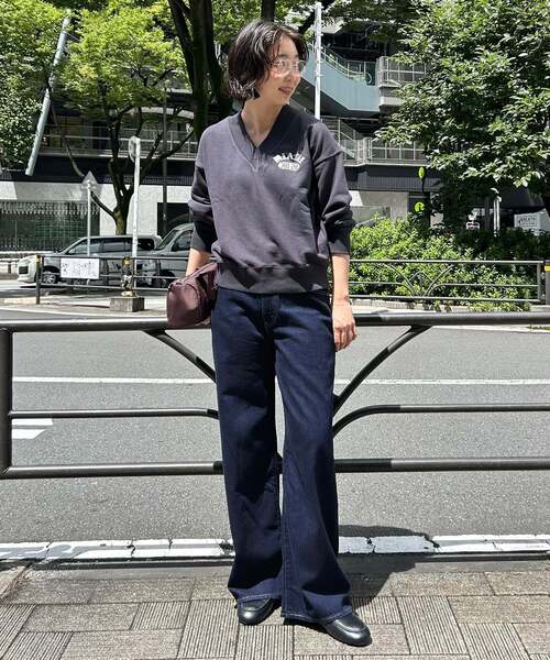 Levi's(リーバイス)の「Levi’s/リーバイス SLOBE別注 CINCH WIDE LEG デニムパンツ 【洗濯機使用可能】(デニムパンツ・レディース・ネイビー/ブルー・26cm/25cm/24cm/29cm/23cm/28cm/27cm)」の22枚目の写真