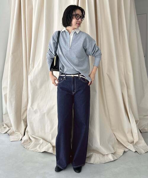 Levi's(リーバイス)の「Levi’s/リーバイス SLOBE別注 CINCH WIDE LEG デニムパンツ 【洗濯機使用可能】(デニムパンツ・レディース・ネイビー/ブルー・26cm/25cm/24cm/29cm/23cm/28cm/27cm)」の14枚目の写真
