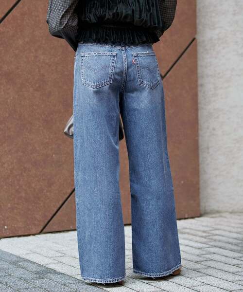 Levi's(リーバイス)の「Levi’s/リーバイス SLOBE別注 CINCH WIDE LEG デニムパンツ 【洗濯機使用可能】(デニムパンツ・レディース・ネイビー/ブルー・26cm/25cm/24cm/29cm/23cm/28cm/27cm)」の8枚目の写真