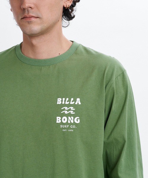 BILLABONG(ビラボン)の「BILLABONG メンズ ONE TIME ロンT 【2026年秋冬モデル】/ビラボンバックプリント長袖ロンT(Tシャツ/カットソー・メンズ・グリーン系その他/ブラック系その他/クリーム・LARGE/MEDIUM/SMALL/X-LARGE)」の4枚目の写真