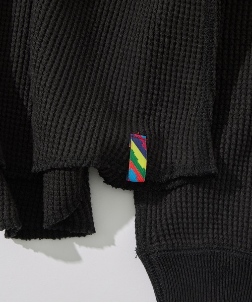 is-ness(イズネス)の「【is-ness/イズネス】Thermal Henley Long-sleeve Shirt(Tシャツ/カットソー・メンズ・ブラック/オフホワイト・L/M)」の10枚目の写真