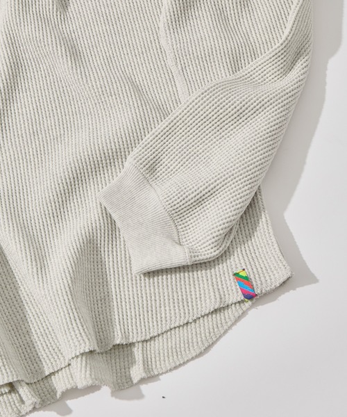 is-ness(イズネス)の「【is-ness/イズネス】Thermal Henley Long-sleeve Shirt(Tシャツ/カットソー・メンズ・ブラック/オフホワイト・L/M)」の17枚目の写真