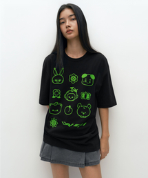 MUSINSA STANDARD WOMAN（ムシンサスタンダードウーマン）の「[NCT 127 コラボ] BLINGY コットンボールTシャツ [ブラック]（Tシャツ/カットソー）」