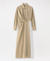 アシンメトリーシャツドレス