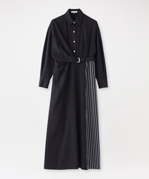アシンメトリーシャツドレス