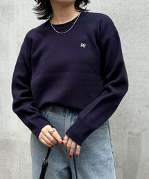 【WEB限定】FR刺繍スウェットニットプルオーバー