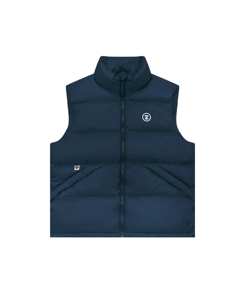 AAPE BY A BATHING APE(エーエイプバイアベイシングエイプ)の「AAPE NOW DOWN VEST(ダウンベスト・メンズ・アイボリー/ブラック/ネイビー/オレンジ系その他6・X-LARGE/SMALL/MEDIUM/LARGE/XX-LARGE)」の1枚目の写真