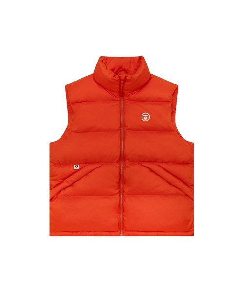 AAPE BY A BATHING APE(エーエイプバイアベイシングエイプ)の「AAPE NOW DOWN VEST(ダウンベスト・メンズ・アイボリー/ブラック/ネイビー/オレンジ系その他6・X-LARGE/SMALL/MEDIUM/LARGE/XX-LARGE)」の4枚目の写真