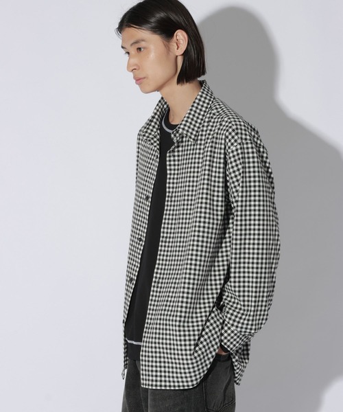 LAKOLE(ラコレ)の「TRギンガムチェック長袖シャツ / 1075440(シャツ/ブラウス・メンズ・ホワイト/ブラウン/ネイビー・LARGE/MEDIUM)」の2枚目の写真