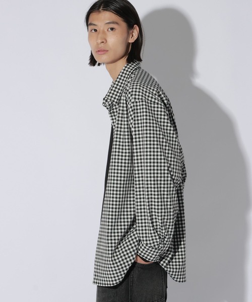 LAKOLE(ラコレ)の「TRギンガムチェック長袖シャツ / 1075440(シャツ/ブラウス・メンズ・ホワイト/ブラウン/ネイビー・LARGE/MEDIUM)」の6枚目の写真