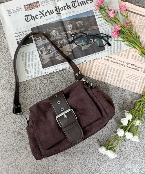 frunco(フランコ)の「【ZOZOTOWN限定】2WAYハトメベルトショルダーバッグ(ショルダーバッグ・レディース・ダークブラウン/ブラック/ブラウン・FREE)」の14枚目の写真
