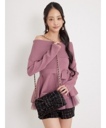 ツイードリボンミニバッグ 秋服
