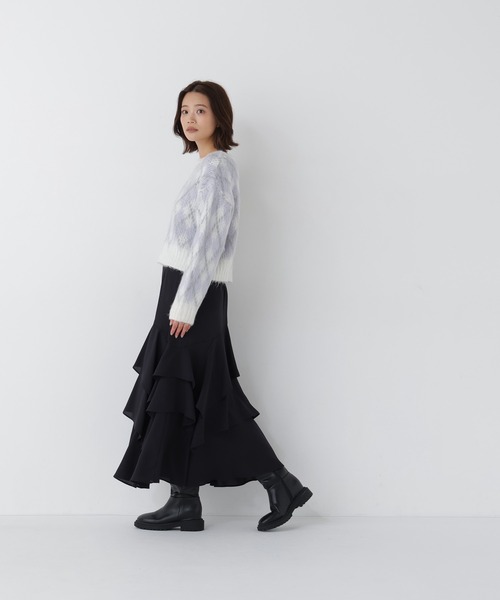 NATURAL BEAUTY BASIC(ナチュラルビューティーベーシック)の「シャギーアーガイルニット(ニット/セーター・レディース・ホワイト系その他/ピンク系その他2/ブラウン系その他・FREE)」の10枚目の写真