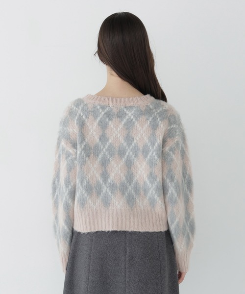 NATURAL BEAUTY BASIC(ナチュラルビューティーベーシック)の「シャギーアーガイルニット(ニット/セーター・レディース・ホワイト系その他/ピンク系その他2/ブラウン系その他・FREE)」の20枚目の写真