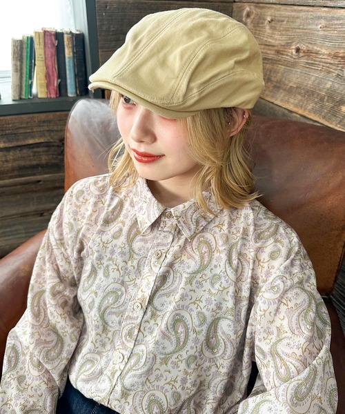 DOUBLE NAME（ダブルネーム）の「オリジナルペイズリープリント長袖シャツ（シャツ/ブラウス・レディース・オフホワイト/ネイビー/ブラウン・FREE）」の21枚目の写真