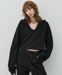 AFF AIVER　ヘビー裏毛クロップドパーカー
