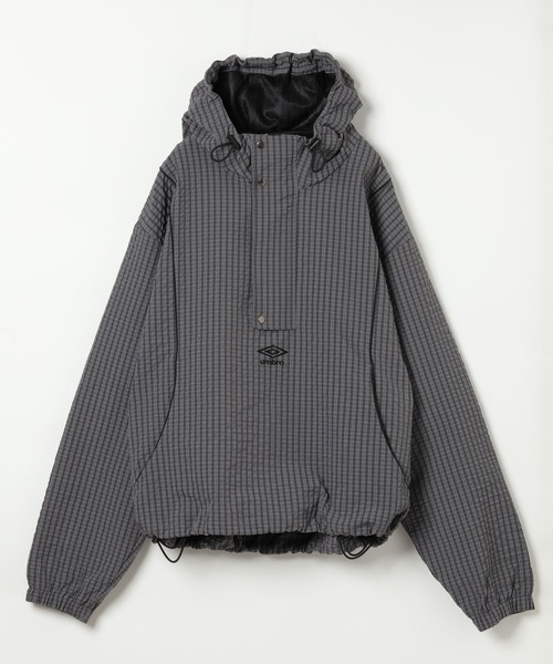 UMBRO(アンブロ)の「【umbro/アンブロ】コラボ/チェック柄アノラックパーカー(テーラードジャケット・メンズ・グレー/ブラウン・FREE)」の16枚目の写真