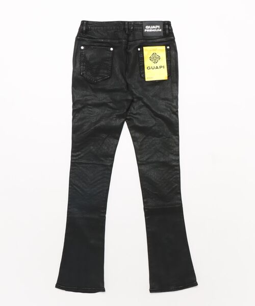 L.H.P(エルエイチピー)の「GUAPI/グアピ/Obsidian Black Waxed(デニムパンツ・メンズ・ブラック・32/30/34)」の2枚目の写真