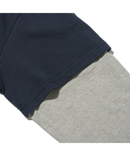 TAILOR STUDIO（テーラースタジオ）の「ダブルレイヤード長袖Tシャツ（ネイビー）（Tシャツ/カットソー・メンズ・その他・FREE）」の4枚目の写真