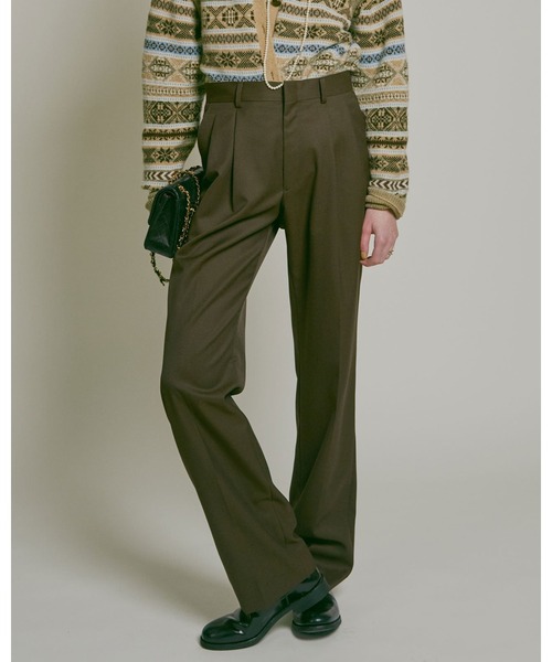 THE SHINZONE（ザ　シンゾーン）の「WASHABLE WOOL CHRYSLER PANTS 26AMSPA09（その他パンツ・レディース・ネイビー/ブラウン・36inch/34inch/32inch/30inch）」の5枚目の写真