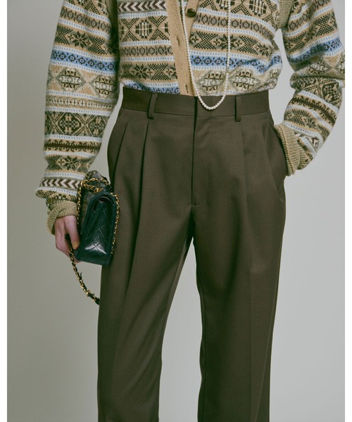 THE SHINZONE（ザ　シンゾーン）の「WASHABLE WOOL CHRYSLER PANTS 26AMSPA09（その他パンツ・レディース・ネイビー/ブラウン・36inch/34inch/32inch/30inch）」の6枚目の写真