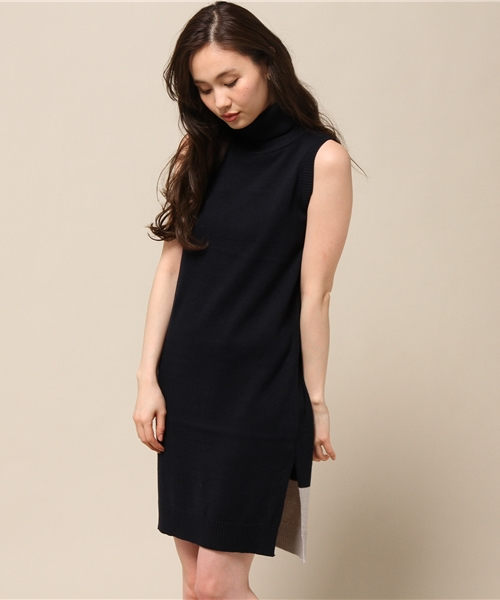 LOVELESS WOMENS（ラブレス　ウィメンズ）の「【LOVELESS】WOMENS オフタートルノースリーブニット（ニット/セーター・レディース・ホワイト/ベージュ/ネイビー・36/34）」の22枚目の写真