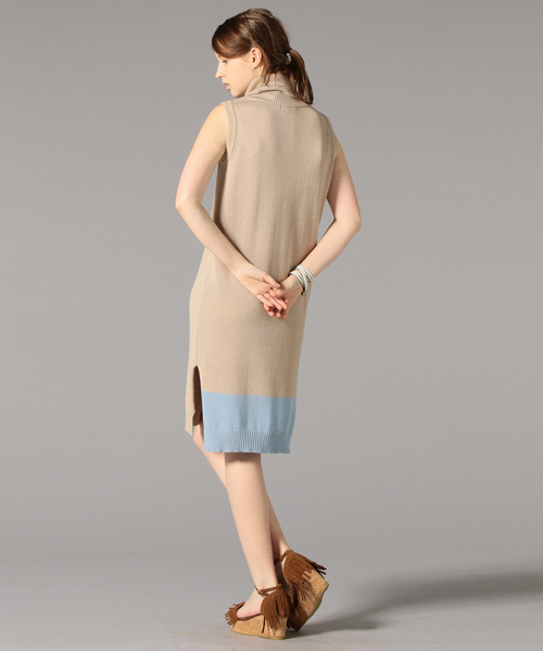 LOVELESS WOMENS（ラブレス　ウィメンズ）の「【LOVELESS】WOMENS オフタートルノースリーブニット（ニット/セーター・レディース・ホワイト/ベージュ/ネイビー・36/34）」の18枚目の写真