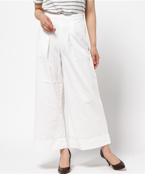 Spick & Span（スピックアンドスパン）の「10ozデニムクロップバギーパンツ◆（その他パンツ・レディース・ホワイト/ブルー・38/36/40）」の15枚目の写真