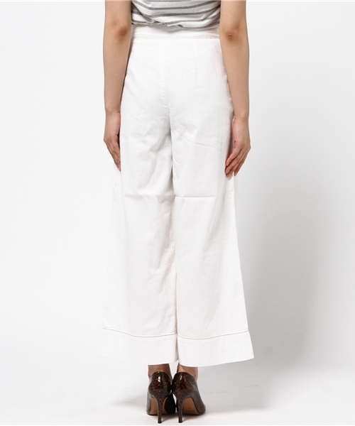 Spick & Span（スピックアンドスパン）の「10ozデニムクロップバギーパンツ◆（その他パンツ・レディース・ホワイト/ブルー・38/36/40）」の5枚目の写真