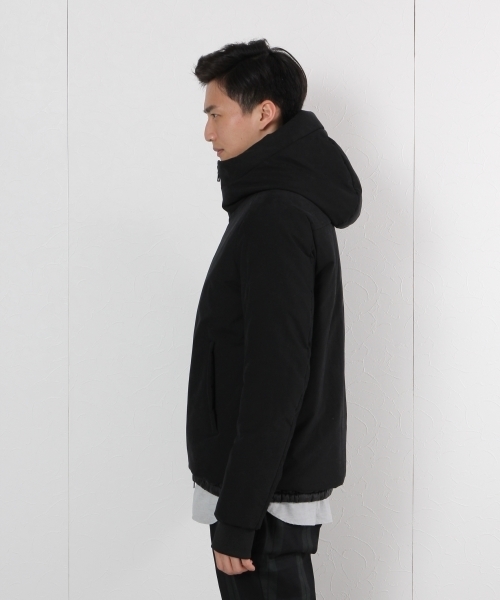 GLOBAL WORK（グローバルワーク）の「【軽くて温かい機能性中綿】サーモライトフードブルゾン/720828 （ブルゾン・メンズ・ネイビー/グレー/ブラック・X-LARGE/LARGE/SMALL/MEDIUM）」の8枚目の写真