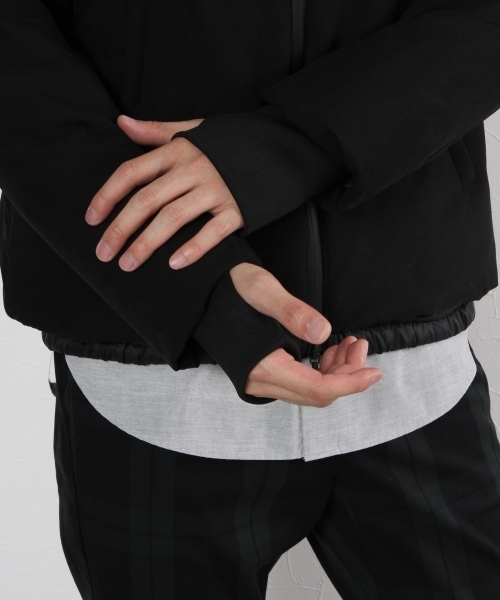 GLOBAL WORK（グローバルワーク）の「【軽くて温かい機能性中綿】サーモライトフードブルゾン/720828 （ブルゾン・メンズ・ネイビー/グレー/ブラック・X-LARGE/LARGE/SMALL/MEDIUM）」の11枚目の写真