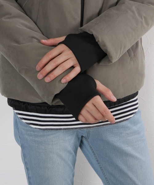 GLOBAL WORK（グローバルワーク）の「【軽くて温かい機能性中綿】サーモライトフードブルゾン/720828 （ブルゾン・メンズ・ネイビー/グレー/ブラック・X-LARGE/LARGE/SMALL/MEDIUM）」の12枚目の写真