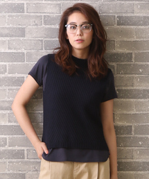 MYSELF ABAHOUSE | バイヤスリブベスト(ニット/セーター)