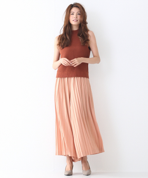 MYSELF ABAHOUSE(マイセルフアバハウス)の「バイヤスリブベスト(ニット/セーター・レディース・グレー/ネイビー/ブラウン・FREE)」の12枚目の写真