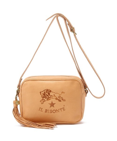 IL BISONTE（イルビゾンテ）の「IL BISONTE / ORIGINAL LEATHER / SHOULDER BAG（ショルダーバッグ・レディース・レッド/ナチュラル/ライトブラウン/ブラック/オレンジ/オリーブ/グレー/ダークブラウン/ネイビー/グリーン/レンガ・FREE）」の6枚目の写真