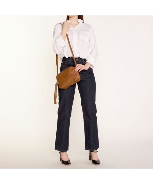 IL BISONTE（イルビゾンテ）の「IL BISONTE / ORIGINAL LEATHER / SHOULDER BAG（ショルダーバッグ・レディース・レッド/ナチュラル/ライトブラウン/ブラック/オレンジ/オリーブ/グレー/ダークブラウン/ネイビー/グリーン/レンガ・FREE）」の22枚目の写真