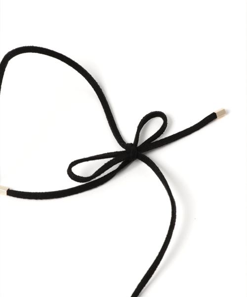 INTERPLANET WINGS(インタープラネットウィング)の「スエードフリンジネックレス(ネックレス・レディース・グレー/キャメル/ワイン・フリー)」の5枚目の写真