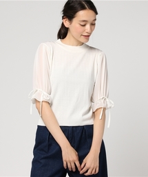 WEGO | WEGO/シフォンワイドリブニット(ニット/セーター)