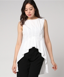 UN3D. | 【UN3D.】タックアシメトリーチュニック　tack asymmetry tunic(Tシャツ/カットソー)