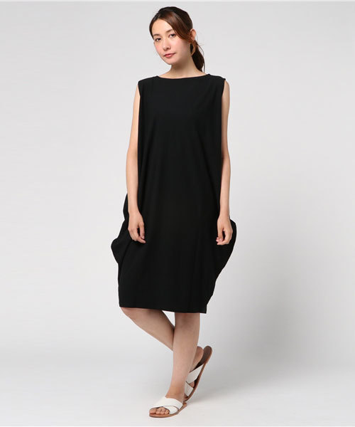 Mizuiroind ミズイロインド の ボートネックコクーン ワンピース ワンピース Wear