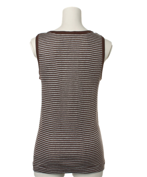SHIPS for women（シップスフォーウィメン）の「miller:ボーダー タンクトップ（タンクトップ・レディース・ナチュラル/ブラック/ブラウン/グリーン/レンガ/ライトグレー/レッド/ライトブルー/オフホワイト・ONE SIZE）」の11枚目の写真