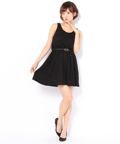 Chico（チコ）の「レースタンクOP（ワンピース・レディース・ホワイト/ワイン/ブラック・FREE）」の9枚目の写真