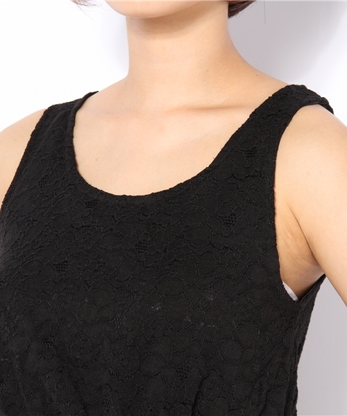 Chico（チコ）の「レースタンクOP（ワンピース・レディース・ホワイト/ワイン/ブラック・FREE）」の5枚目の写真